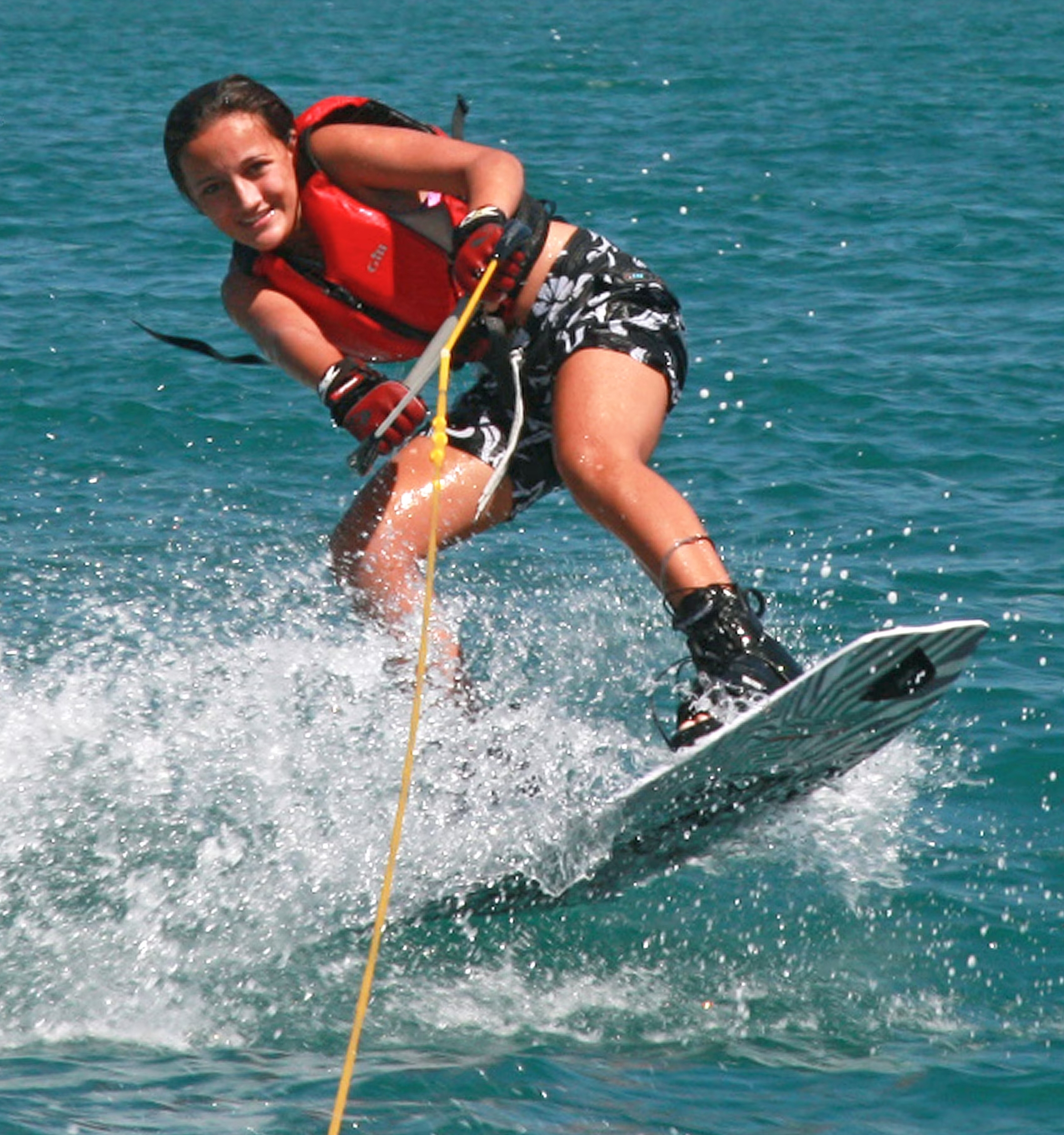 Waterskiing in Zanzibar